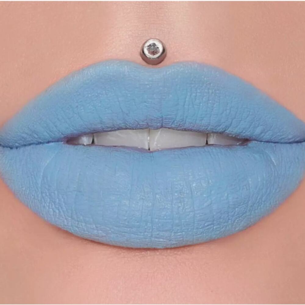 Jeffree Star Velour Liquid Matte Jawbreaker Bright Blue Baby Blue Lipstick New